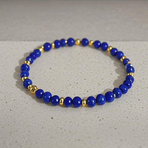 Lapis and 14ct Gold filled bracelet