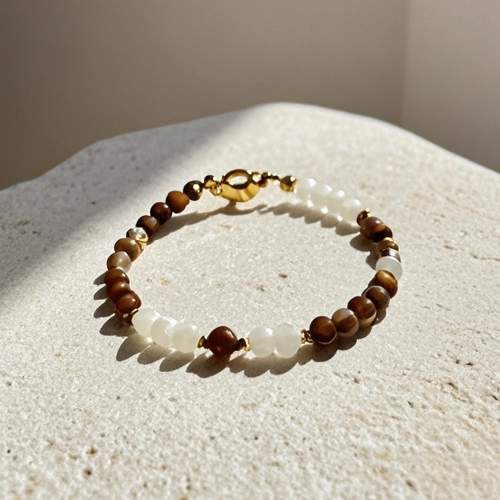 Jasper and Mother of Pearl Bracelet