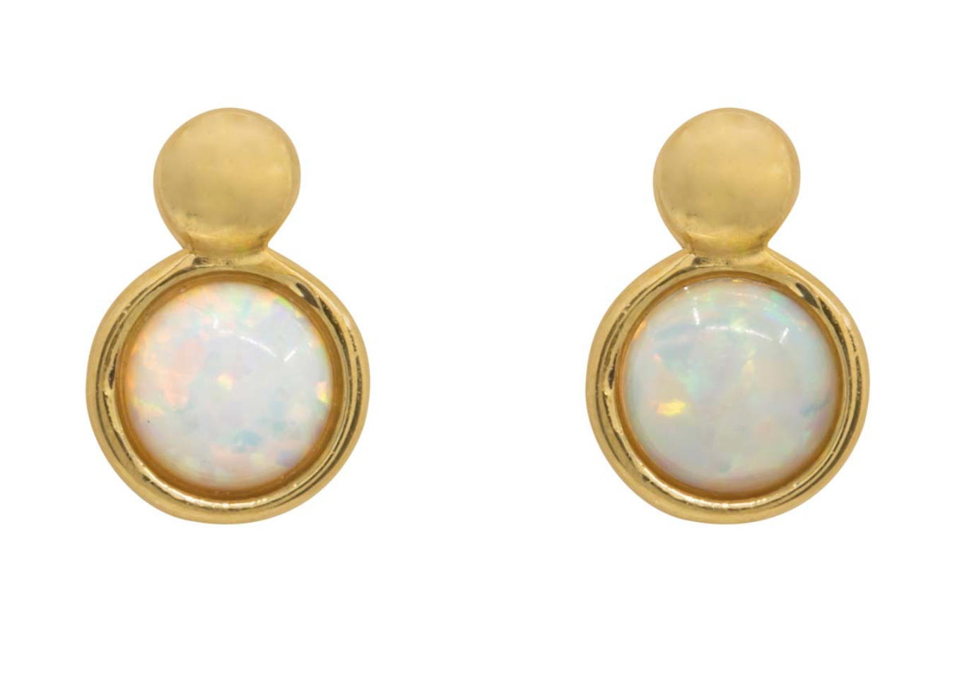 Opal and 9ct Gold Earrings
