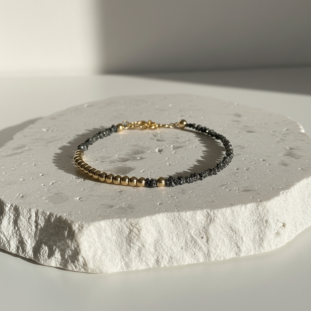 Diamond Crescent Moon Bracelet