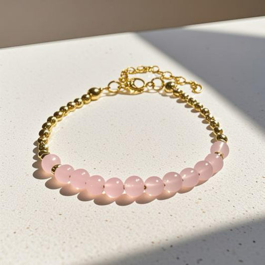 Rose Quartz, 14ct Gold Filled