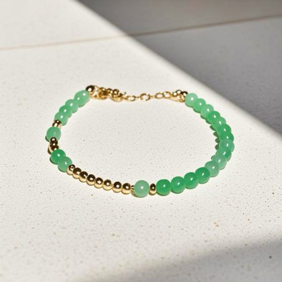 Jade Crescent Moon Bracelet