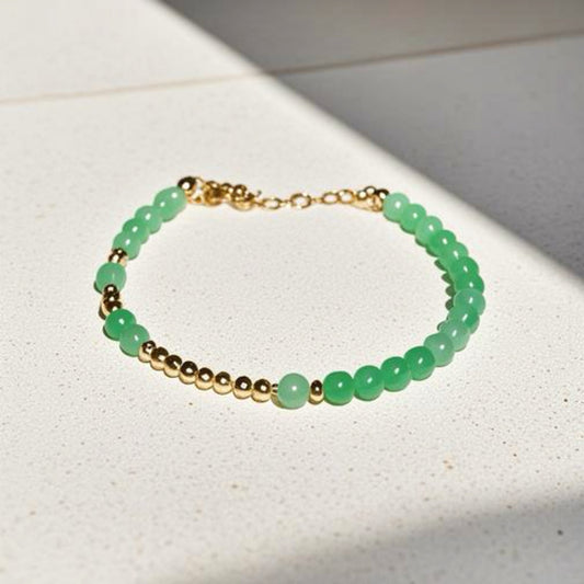 Jade Crescent Moon Bracelet